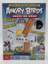 ANGRY BIRDS Knock On Wood Game Mattel 2010 - Missing Storage Tray