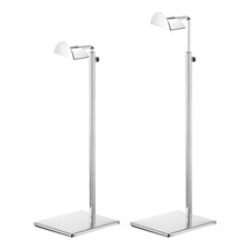 2 PACK 400-750mm Purse Display Stand Set Silver