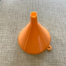 Vintage FULLER BRUSH CO. Promotional Orange USA Kitchen PLASTIC FUNNEL New