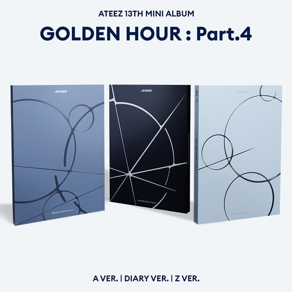 ATEEZ [GOLDEN HOUR : PART.4] 13th Mini Album CD+2 Book+2 Photo