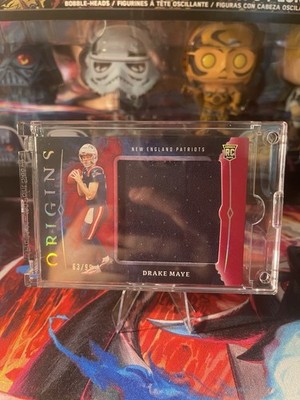 2024 Panini Origins - Rookie Jumbo Jerseys Drake Maye #RJJ-DMA Red /99 (MEM, RC)