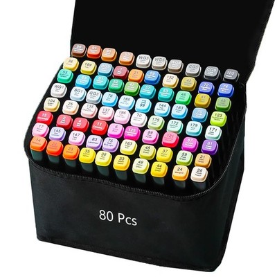 80 Colors Alcohol Markers Art Markers for Kids and Adult Drawing Marker Dual ...