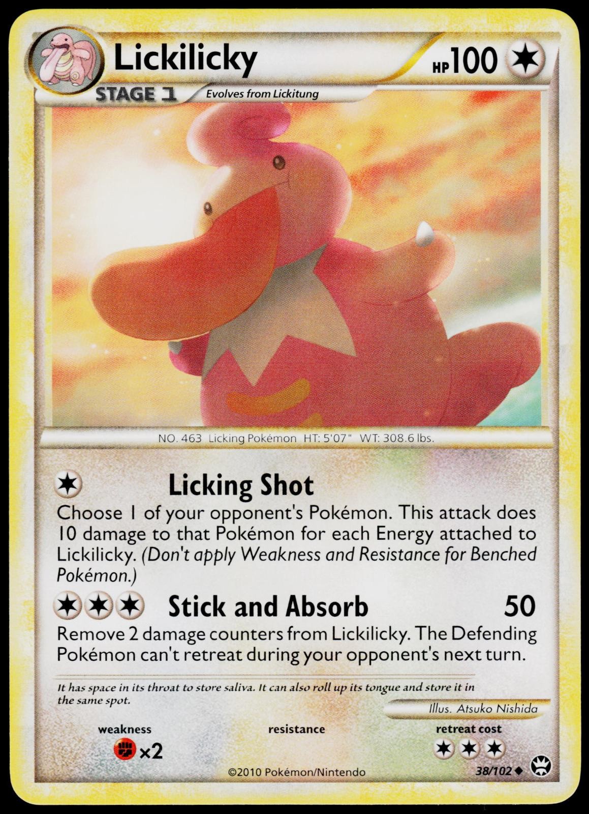 Lickilicky 38/102 HGSS Triumphant - Pokemon NM/M (Uncommon)