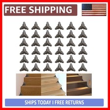 36 PCS Stair Dust Inner Corners for Wooden Steps, 25Mm Antique Decorative Corner