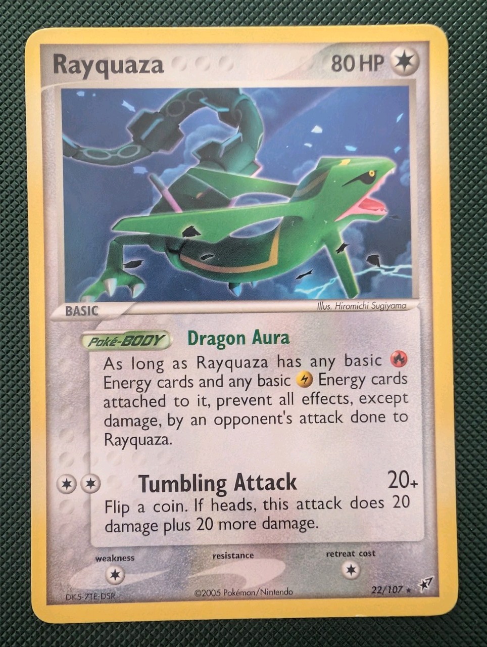 Pokémon TCG Rayquaza EX Deoxys 22/107 non holo LP