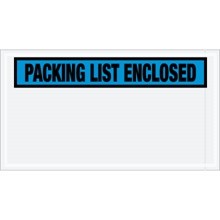 5 1/2 x 10" Blue "Packing List Enclosed" Envelopes-1000 per Case