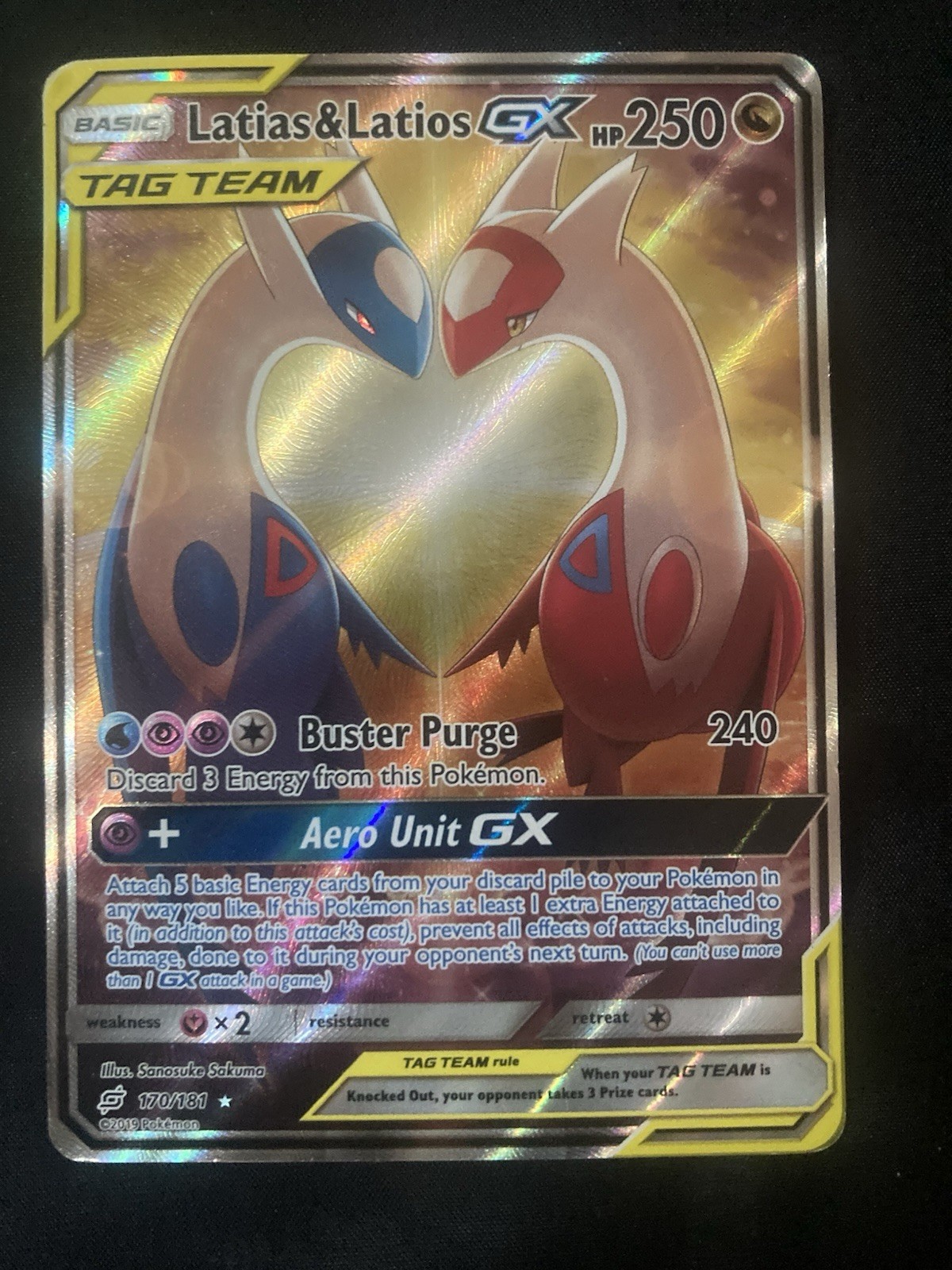 Pokémon Latios & Latias Tag Team GX 170/181 Team Up MP