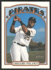 2021 Topps Heritage #371 Gregory Polanco Pittsburgh Pirates TW1453