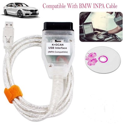 K+DCAN INPA Ediabas USB Cable for BMW E Series ECU Coding Scanner Tool