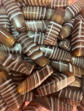 15Pcs Wonderful Tibetan Natural Stripes Agate Dzi 30mm Beads   