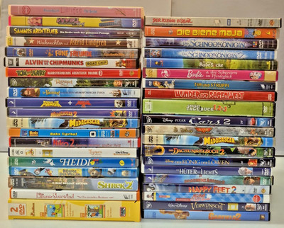 40x Kinder DVDs - Sammlung Paket - Disney Pixar DreamWorks - Paket-D 2