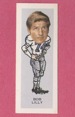 1974 Nabisco Sugar Daddy Pro Faces Card #7 Bob Lilly Dallas Cowboys