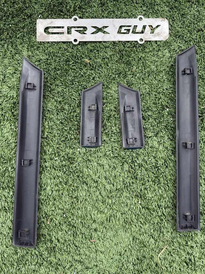 Cuarto de panel y moldura lateral derecha derecha derecha izquierda Honda Civic Hatchback 90-91 OEM Foto 2 de 4