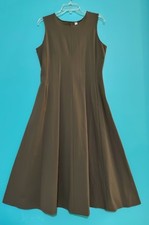 NWT Uniqlo Ultra Stretch Sleeveless Dress Fit & Flare Olive M 8/10