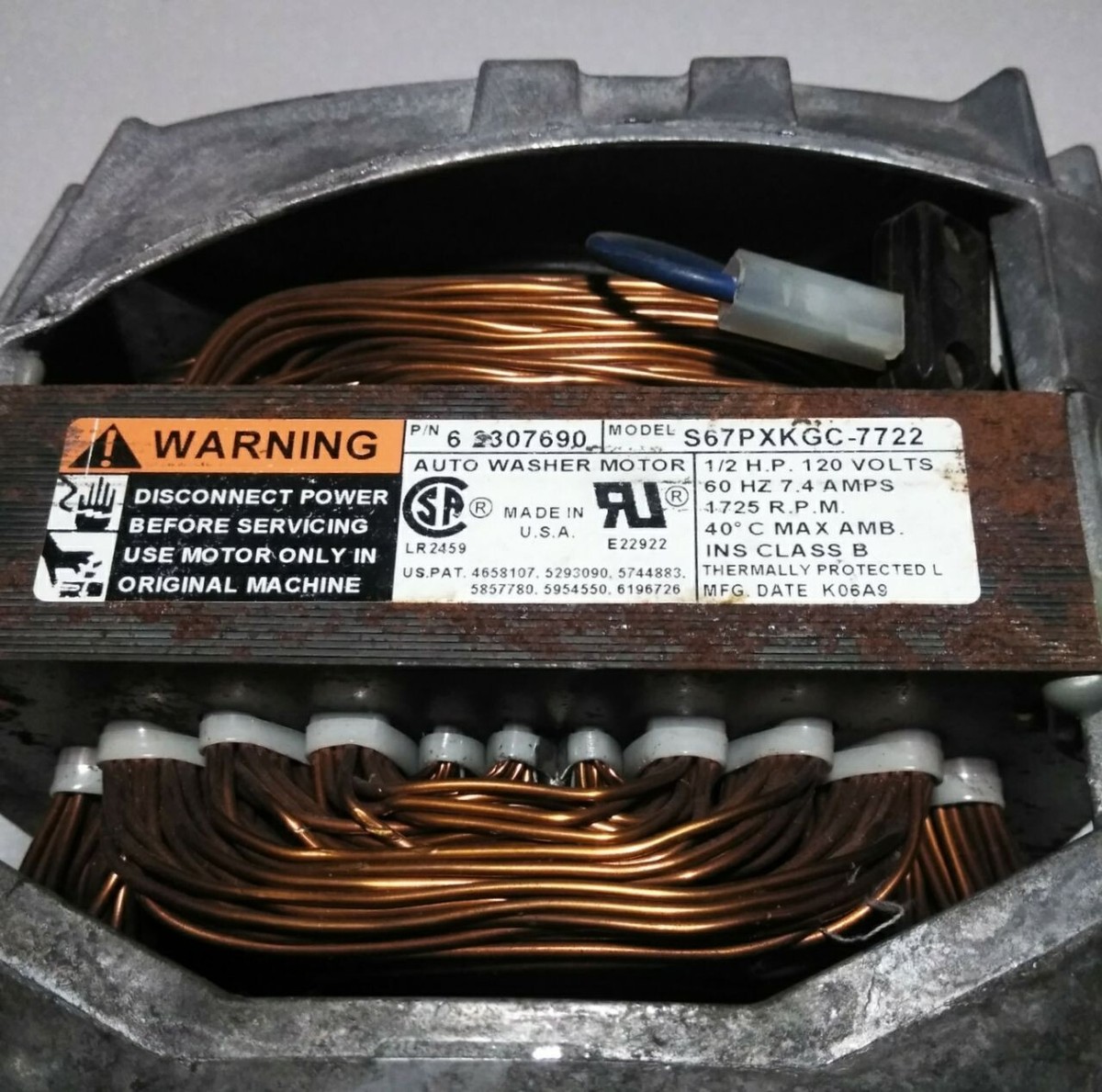 Washer/Dryer Motor for Maytag [ 12002351 ] P/N: 62307690 6 2307690 