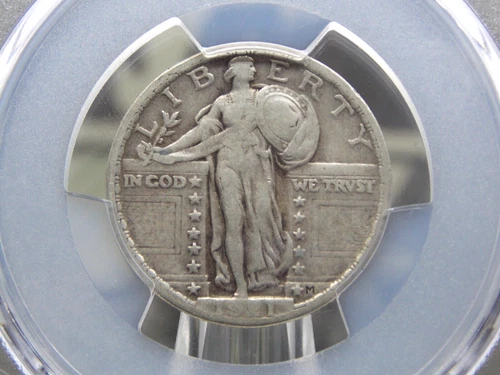 1921 "P" Standing Liberty Quarter SLQ 25c PCGS VF20 #265 Very Fine ECC&C, Inc.