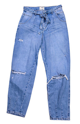 Tally Weijl Denim Collection Jeans Hose Mom Fit Risse blau Gr. 38 40