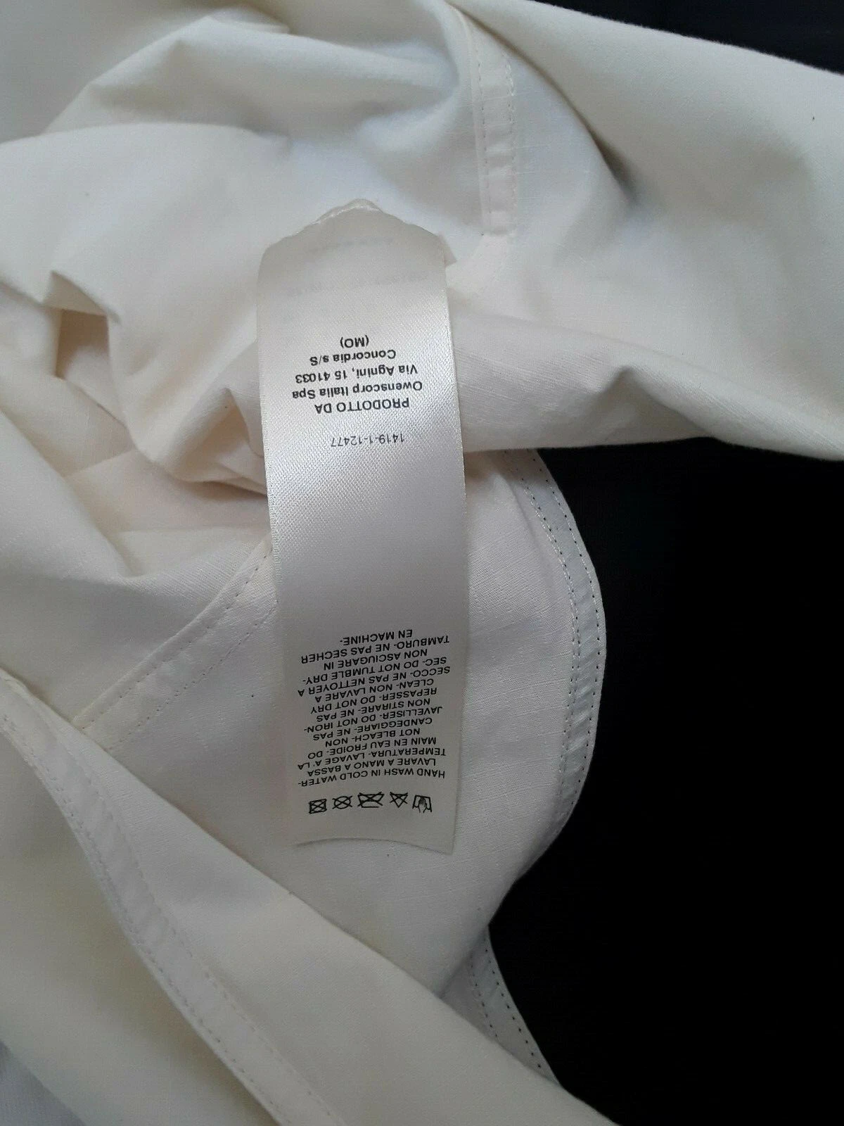 New RICK OWENS Dark Shadow Short Dress Made in Italy Size S ($782)