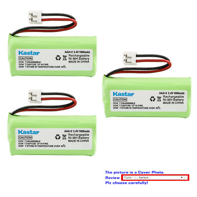 Kastar Ni-MH Battery Replace for Vtech LS62262 LS6226-2 LS6245 VS61214 VS6121-4