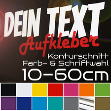 Aufkleber eigener Text DIY Name Sticker Werbu...