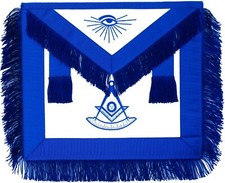 PAST Master Masonic Square & Compass WITH FRINGE APRON