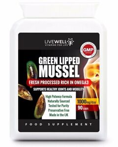 mussel lipped 500mg arthritis livewell