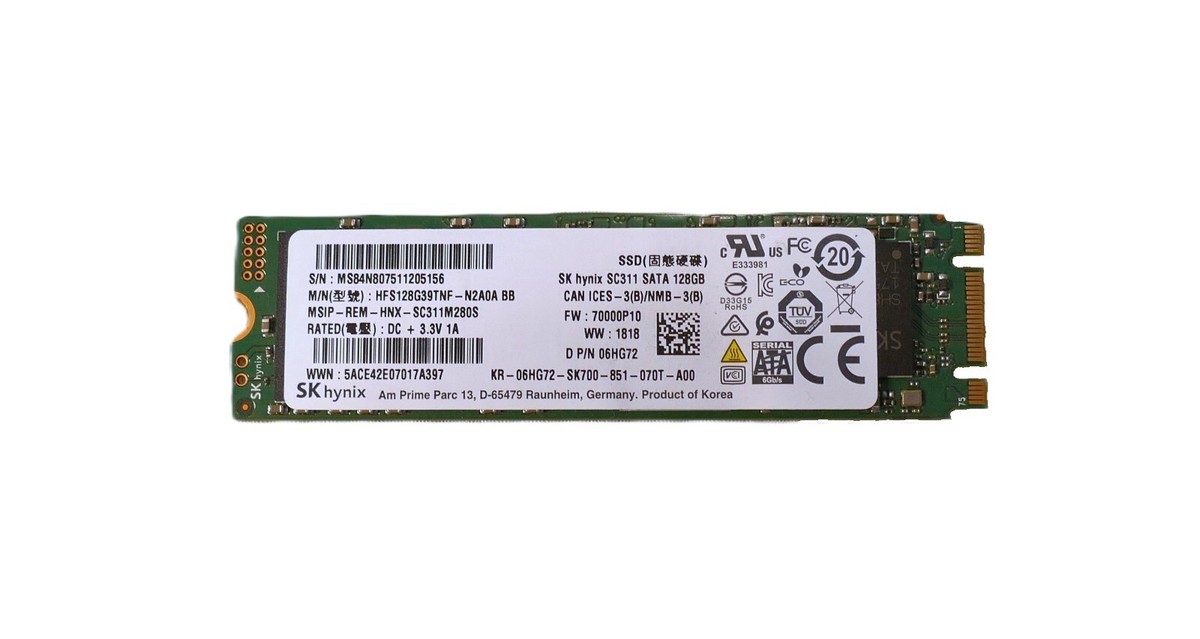 NEW SK Hynix 128 GB SSD SC311 HFS128G39TNF-N2A0A 80mm Solid State