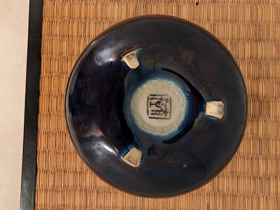 Vintage Japanese KYOTO ware Ninsei style Incense Burner Koro Maple