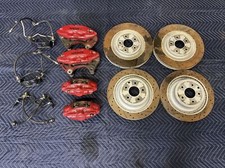 2014 NISSAN 370Z NISMO AKEBONO BRAKE CALIPERS/ROTORS/BRAKE LINES FRONT REAR OEM