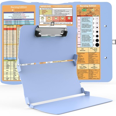 Nursing Clipboard Foldable Aluminum 3 Layers Foldable Clipboard with Nursing ...