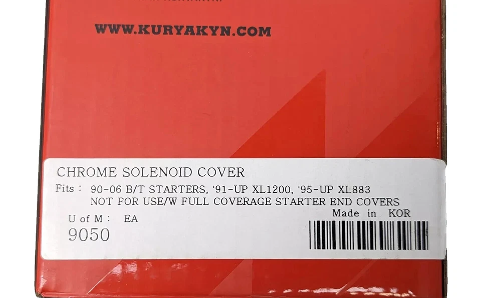 Cubierta de extremo solenoide cromada Kuryakyn 9050 Harley Sportster 91+ y doble cámara 99-16 Foto 4 de 4