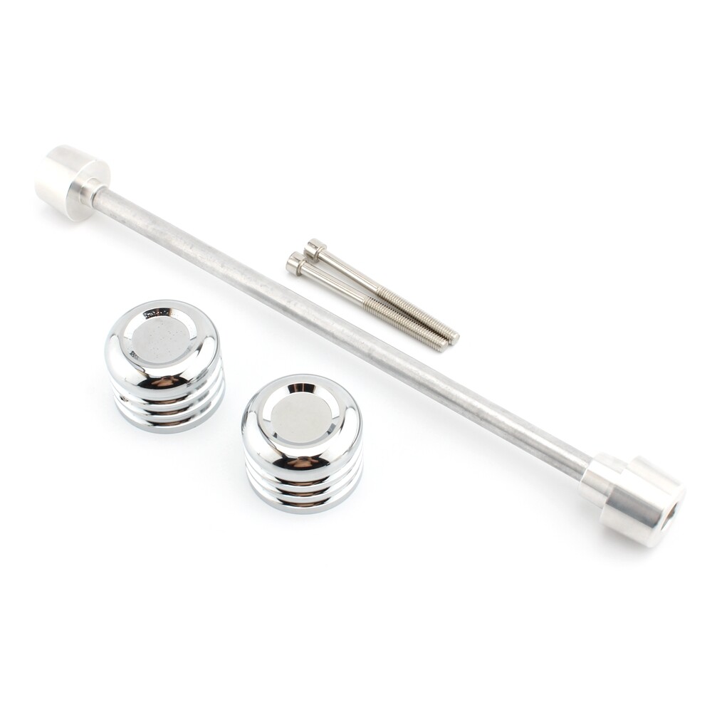 Silver Aluminum Alloy Front Wheel Axle Cover guard For Harley Softail