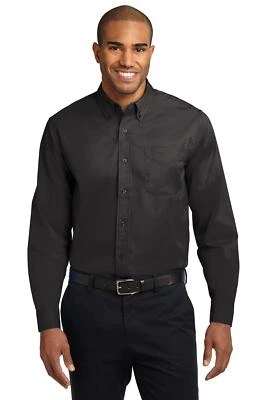 3x black dress shirt goTIELESS Ultimate Dress Shirt (Black) main image 1