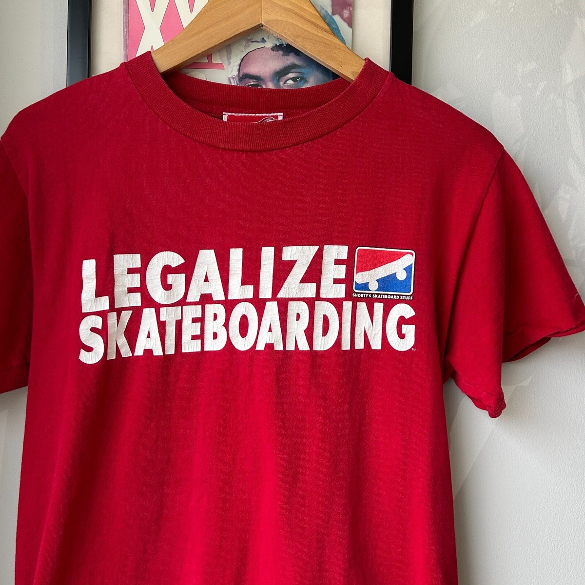 VINTAGE 90s | Legalize Skateboarding Shorty's T-Shirt sz S | eBay