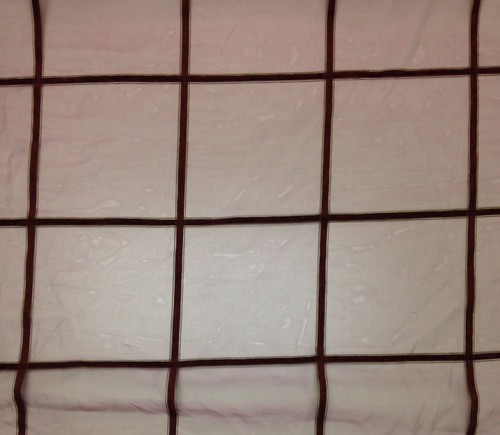 MARCOVALDO CHENILLE SQUARES FIG PURPLE SHEER MULTIUSE FABRIC BY THE YARD 61"WIDE - Picture 5 of 5