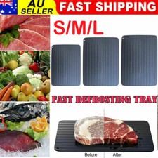Fast Defrosting Tray Rapid Thawing Board Safe Defrost Meat Frozen Food Plate AU