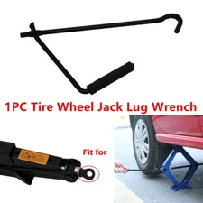 Steel Scissor Jack Handle Crank Black Tool Car Van Garage Tire Wheel Lug Wrench