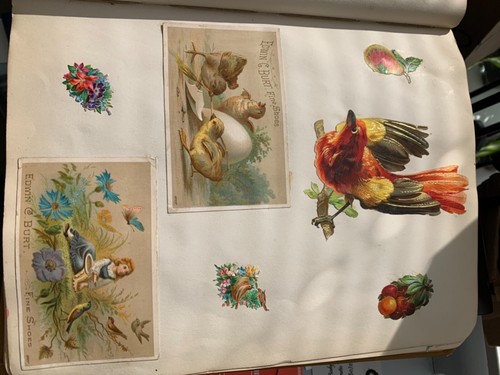Stunning 1800s Scrapbook over 43 pages book marked 1876 - Picture 4 of 12