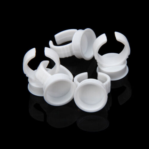 300x Pigment Rings Tattoo Ink Cup Makeup Ring Glue Holder Permanent Microblading - Picture 5 of 9