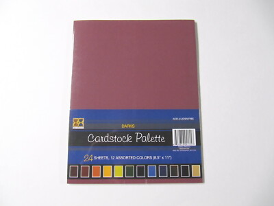 5 PKGS PAPER REFLECTIONS DARKS CARDSTOCK PALETTE 24 SHEETS EACH=120 SHEETS