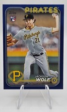 JACKSON WOLF 2024 TOPPS ROOKIE BLUE #523 PITTSBURGH PIRATES (FREE SHIP OVER $10)