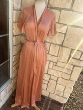 Lord and Taylor Vintage Womens union made label Robe - 100 nylon small