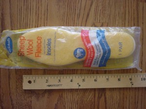 dr scholl sheep wool fleece insoles