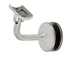 CRL HR15GABS Brushed Stainless La Jolla Series Glass Mounted Hand Rail Bracket