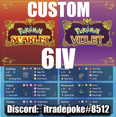 Pokemon Scarlet and Violet ANNIHILAPE Shiny 6IV / Competitive 