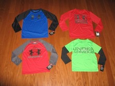 UNDER ARMOUR LONG SLEEVE SHIRT BOYS SIZE 4/5/6/7  NWT