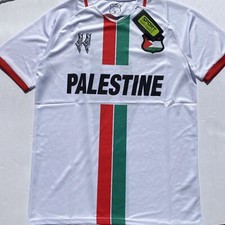 White Palestine Football Shirt/Jersey 23-34 Size Medium