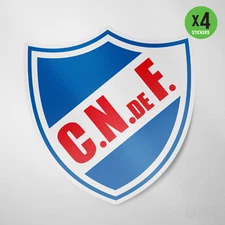 Club Nacional Uruguay 4 Pack Sticker Vinyl Decal Calcomania Color Bolso 