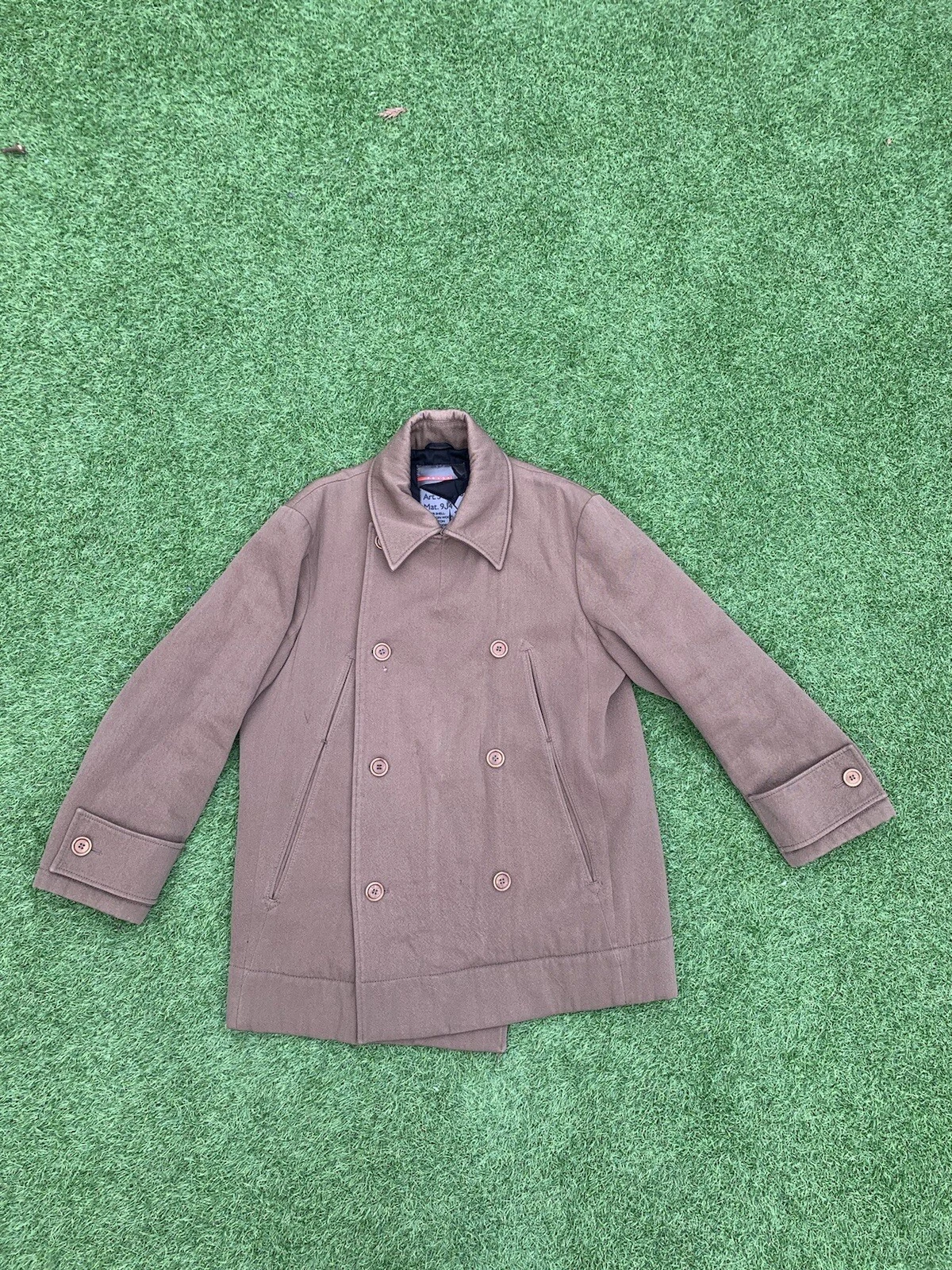 Prada Cappotto Uomo Pea Lana Marrone Medio Made In Italy