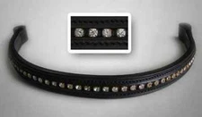 Bobby's Stone Browband-Full-Black